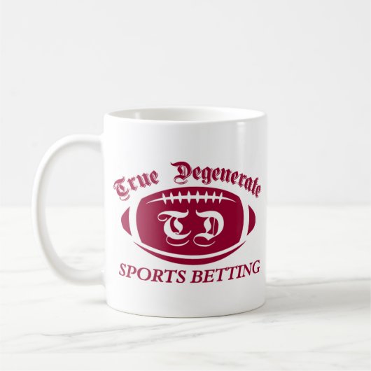 Wahres degeneriertes Sport-Wetten Kaffeetasse (Links)