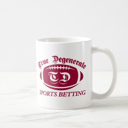 Wahres degeneriertes Sport-Wetten Kaffeetasse (Rechts)