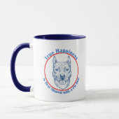 Wahres Glück mit einer Pitbull Tasse (Links)