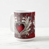 Wahres Herz Valentinas Tasse des Kaffees (Vorderseite Links)