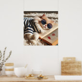 Wahres Liebesbuch. Romantischer Lebensstil Poster (Küche)