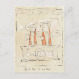 Wahres Selbst ist das Selbst Postkarte