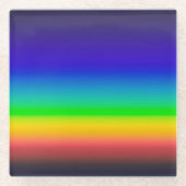 Wahres Solarspektrum Glasuntersetzer (Vorderseite)