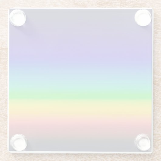 Wahres Solarspektrum Glasuntersetzer (Rückseite)