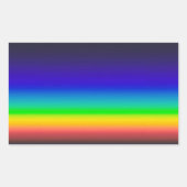 Wahres Solarspektrum Rechteckiger Aufkleber (Vorderseite)