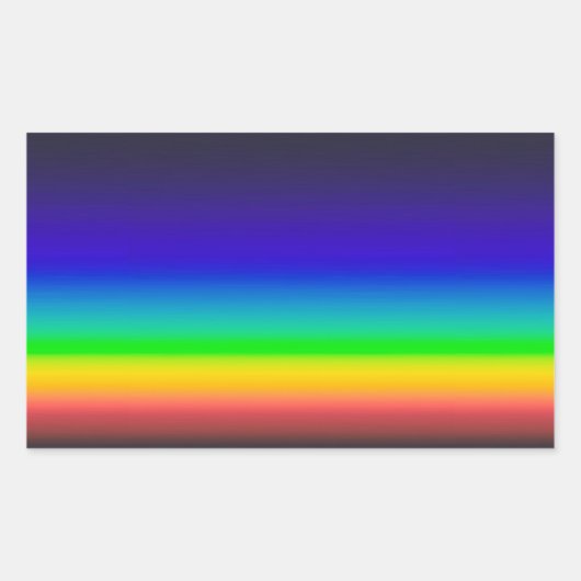 Wahres Solarspektrum Rechteckiger Aufkleber (Vorderseite)