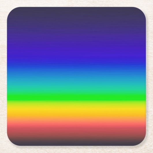 Wahres Solarspektrum Rechteckiger Pappuntersetzer (Vorderseite)