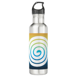 Wahres Spiralfarbenhintergrund Edelstahlflasche