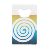 Wahres Spiralfarbenhintergrund Geldbeutel Flaschenöffner (Rückseite)