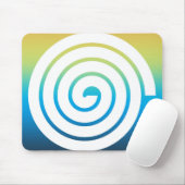 Wahres Spiralfarbenhintergrund Mousepad (Mit Mouse)