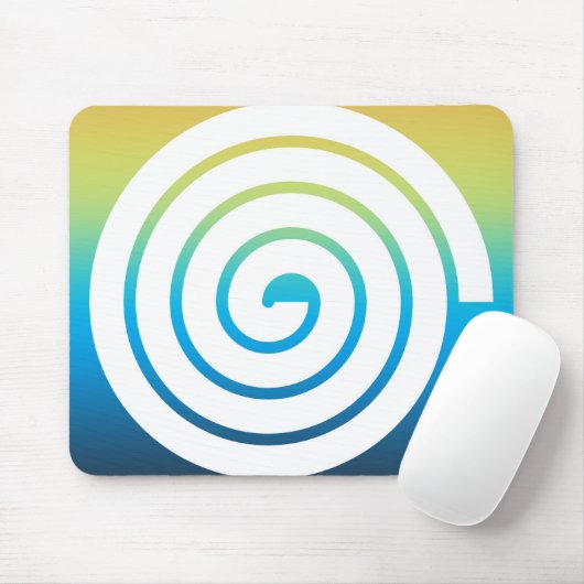 Wahres Spiralfarbenhintergrund Mousepad (Mit Mouse)