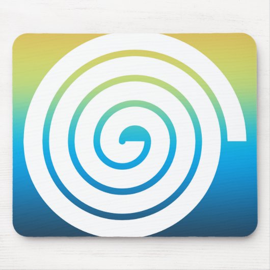 Wahres Spiralfarbenhintergrund Mousepad (Vorne)
