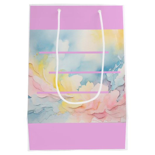 Wahrhaft elegante Geschenktasche Mittlere Geschenktüte (Rückseite)