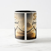 Wahrhaft frei zweifarbige tasse (Mittel)