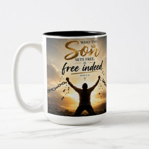 Wahrhaft frei zweifarbige tasse