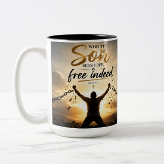 Wahrhaft frei zweifarbige tasse