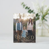 Wahrhaft gesegnete Urlaubskarte Postkarte (Stehend Vorderseite)