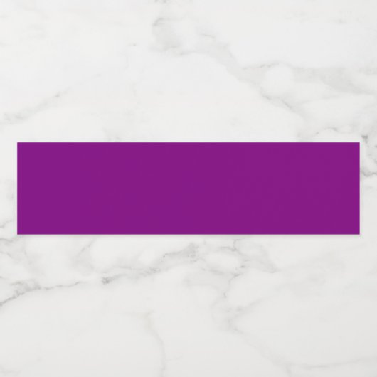 Wahrhaft Lila Wasserflaschenetikett (Einzelnes Label)