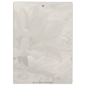 Wahrhaft Phantastisch Dahlia Klemmbrett (Rückseite)