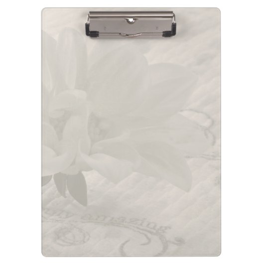 Wahrhaft Phantastisch Dahlia Klemmbrett (Vorderseite)