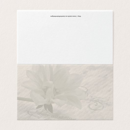 Wahrhaft Phantastische Dahlia Card (Außenseite Aufgefaltet)