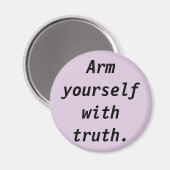 Wahrhaftes Zitat-Magnet Magnet (Vorderseite/Rückseite)