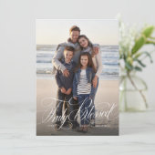 Wahrhaftig gesegnetes religiöses Weihnachtsfest-Fo Feiertagskarte (Stehend Vorderseite)