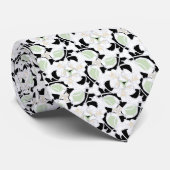 Wahrhaftig Minze Wein Schöne Florals Krawatte (Gerollt)