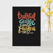 Wahrhaftigkeit und Furchtlosigkeit Karte (Gelbe Blume)