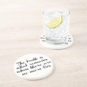 Wahrheit bleibt getränkeuntersetzer (Seite)