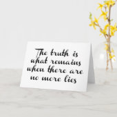 Wahrheit bleibt karte (Gelbe Blume)