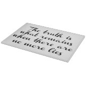 Wahrheit bleibt schneidebrett (Ecke)