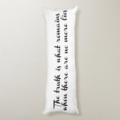 Wahrheit bleibt seitenschläferkissen (Rückseite (Vertikal))