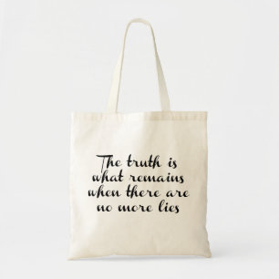 Wahrheit bleibt tragetasche