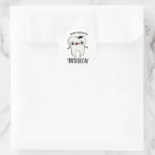 Wahrheit Decay Funny Tooth Puff Runder Aufkleber (Tasche)