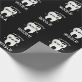Wahrheit Decay Funny Tooth Pun Dark BG Geschenkpapier (Ecke)