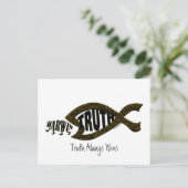 Wahrheit gewinnt wieder postkarte (Stehend Vorderseite)