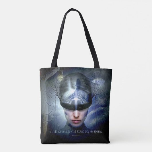 Wahrheit hört nicht auf, zu existieren tasche (Rückseite)