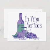 Wahrheit im Wein Postkarte (Vorne/Hinten)