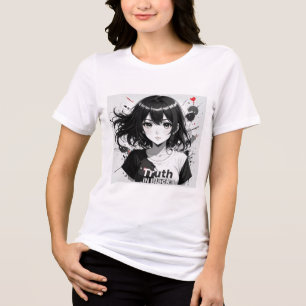 Wahrheit in Schwarz Tri-Blend Shirt