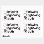 Wahrheit ist der Antwortsticker Rechteckiger Aufkleber (Blatt)