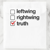 Wahrheit ist der Antwortsticker Rechteckiger Aufkleber (Tasche)