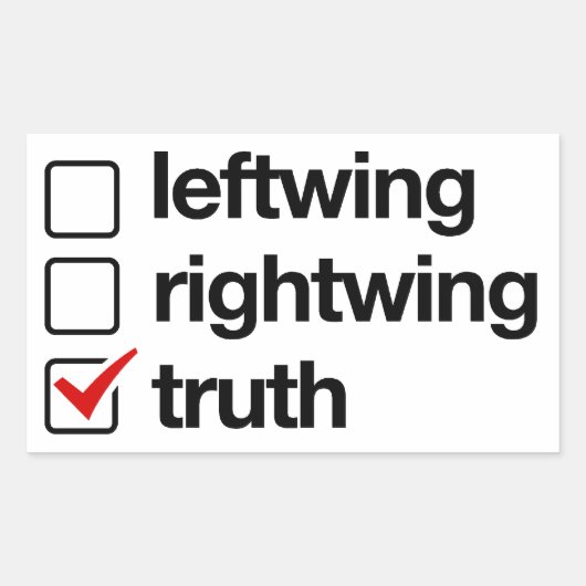 Wahrheit ist der Antwortsticker Rechteckiger Aufkleber (Vorderseite)