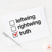 Wahrheit ist der Antwortsticker Rechteckiger Aufkleber (Umschlag)