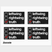 Wahrheit ist der Antwortsticker Rechteckiger Aufkleber (Blatt)