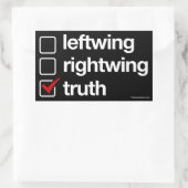 Wahrheit ist der Antwortsticker Rechteckiger Aufkleber (Tasche)