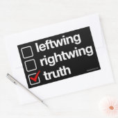 Wahrheit ist der Antwortsticker Rechteckiger Aufkleber (Umschlag)