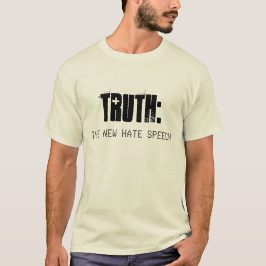 WAHRHEIT IST DIE NEUE HATE-REDE - Bio Männer T-Shirt (Vorderseite)