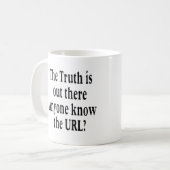 Wahrheit ist dort draussen kaffeetasse (Vorderseite Links)