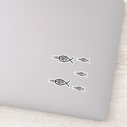 Wahrheit ist größer als Religion Aufkleber (Detail)